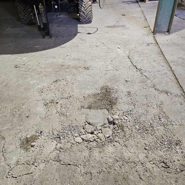 Concrete Flooring remedial works in agricultural buildings